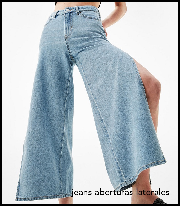 jeans con aberturas laterales